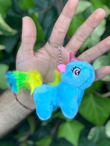 Pelüş Unicorn Anahtarlık 12'li Paket - 4