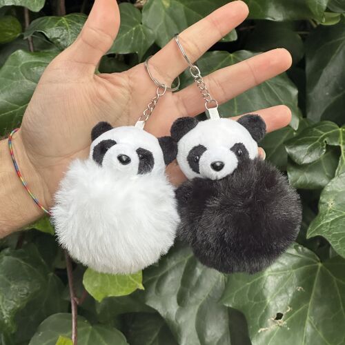 Ponponlu Panda Anahtarlık 12'li Paket - 1